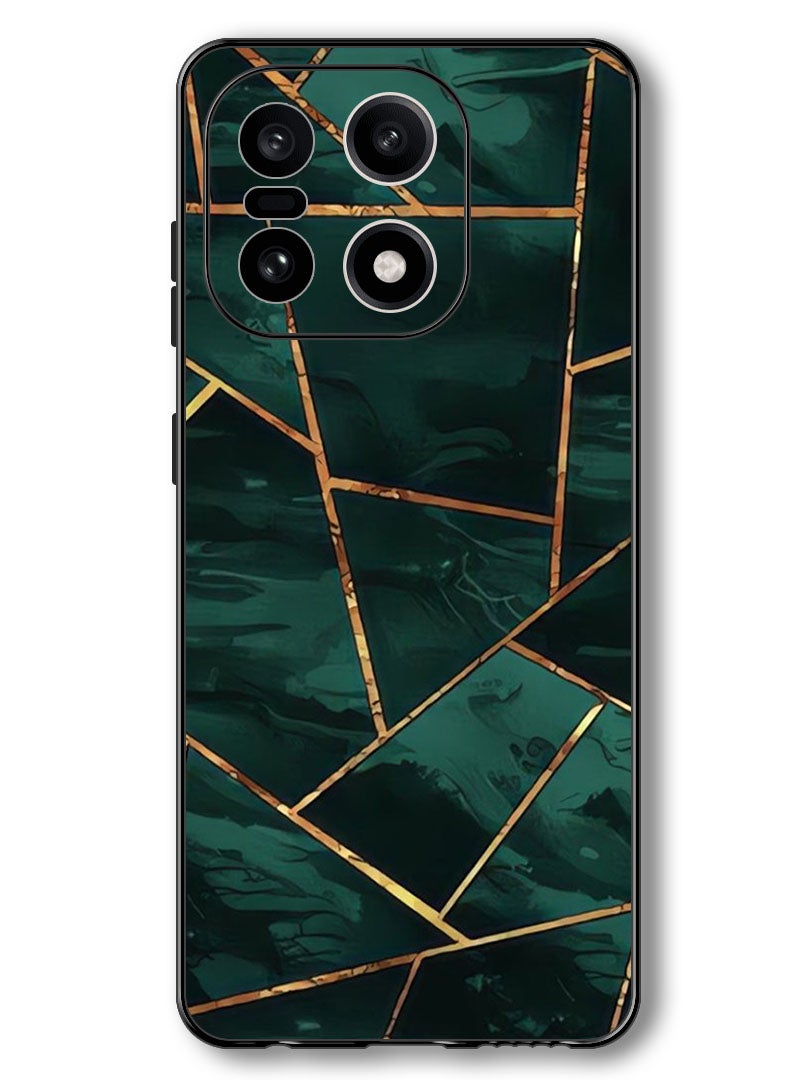 Theodor Case Compatible with OnePlus 15 6.78 Inch Protection Shockproof Bumper Cover Green Pattern - Image 1